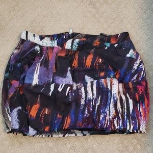 Multicolor mini skirt